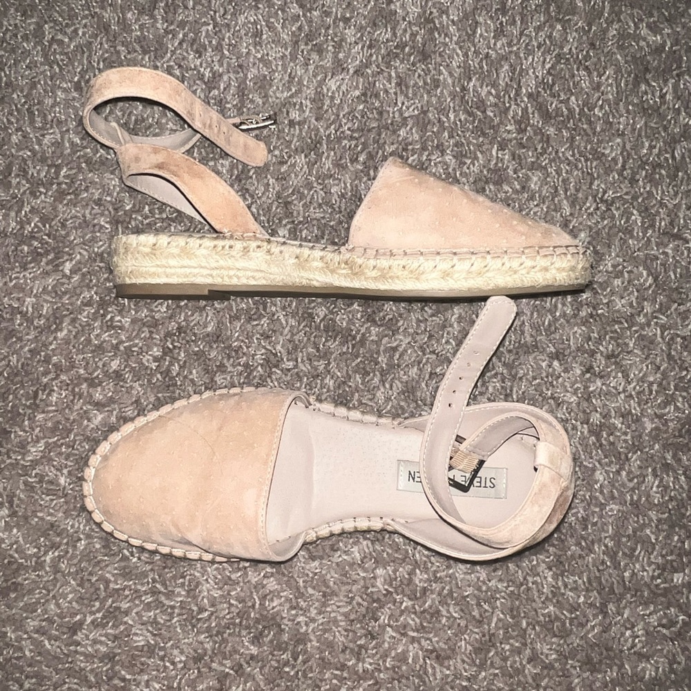Nude Suede Steve Madden Sandals